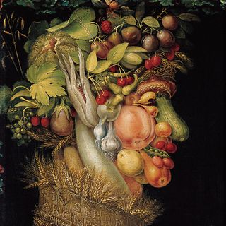 L'Eté peint en 1573 par Arcimboldo (1527-1593), et conservé au musée du Louvre.
