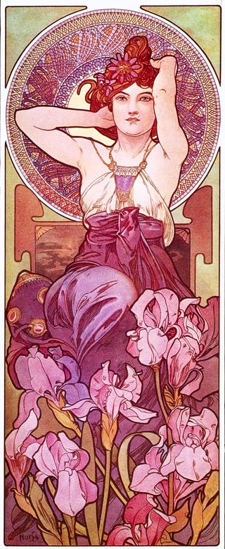 Mucha pierres-amethyste