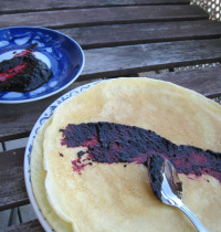 Confiture cassis crêpes