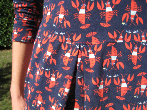 Robe homard plis creux